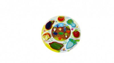 Puzzle - Puzzle rotund 3D incastru din lemn