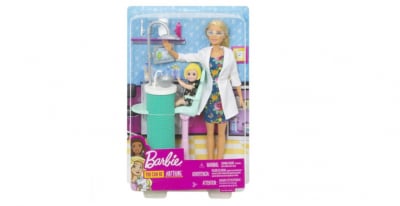 Papusi & accesorii - Set de joaca Papusa Barbie medic stomatolog