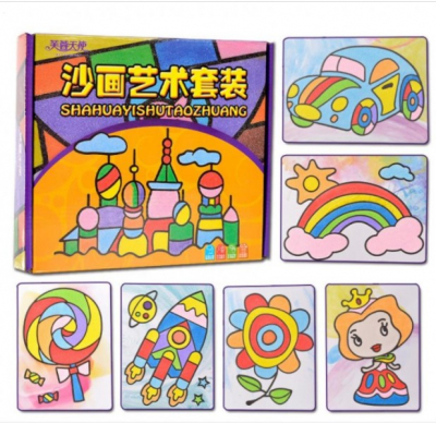 Set creatie Pictura cu nisip colorat [1]