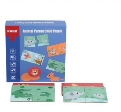 Jocuri si jucarii educative - Puzzle educativ de asociere Mama si Puiul