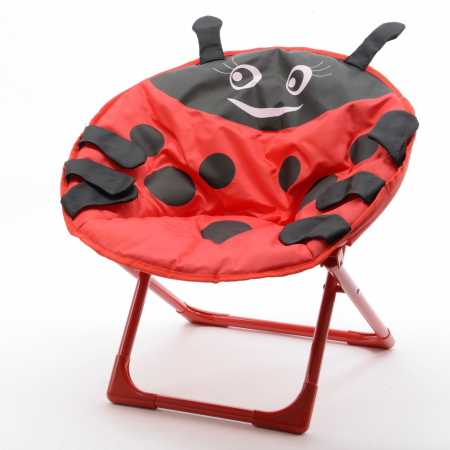 Scaun tip fotoliu pentru copii, Design Gargarita, Rosu-Negru [1]