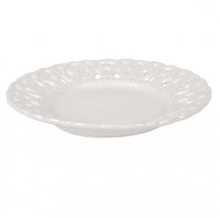 Set 6 farfurii elegante cu margini dantelate pentru servire desert [2]