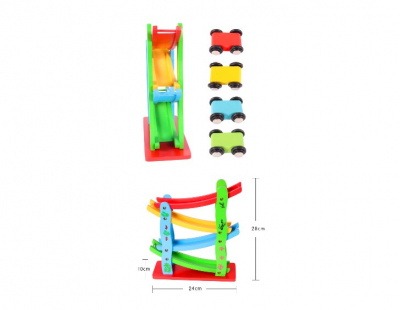 Rampa circuit din lemn cu 4 masinute [1]