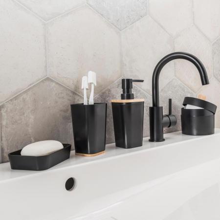Set 6 accesorii pentru baie- Negru Mat [2]