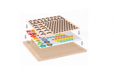 Joc educativ Bead Holder cu activitati si joc de pescuit [8]