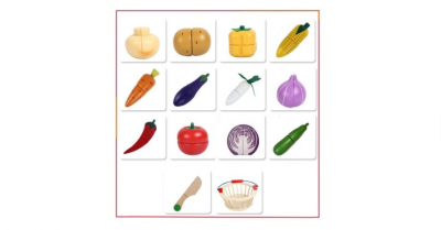 Cos cu legume din lemn [3]