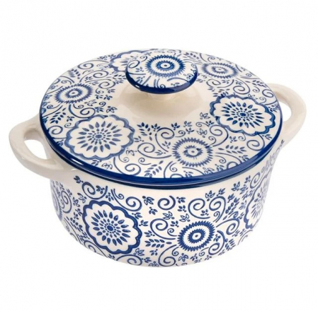 Set format din 6 boluri de servit din ceramica cu manere si capac pentru supa [1]