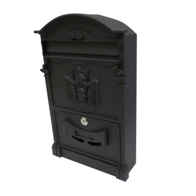 Seifuri, casete de valori si cutii postale - Cutie postala aluminiu si otel negru