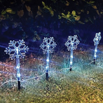 Articole pentru Craciun - Luminite decorative de Craciun cu design in forma de fulg de zapada