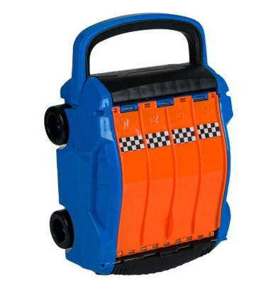 Garaj cu rampa pentru masinute care se inchide intr-o valiza pentru transport [1]