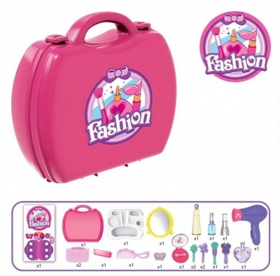 Jocuri si articole copii - Set de joaca pentru fetite Trusa de machiaj din valiza