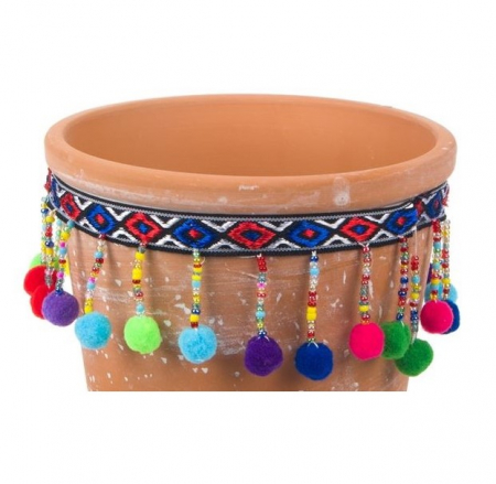 Ghiveci din ceramica cu decoratiuni multicolore [1]