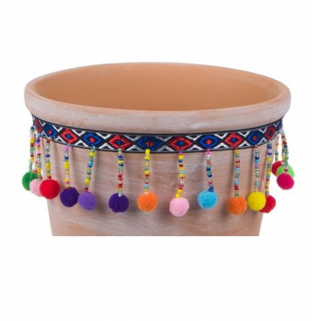 Ghiveci din ceramica cu decoratiuni multicolore [1]