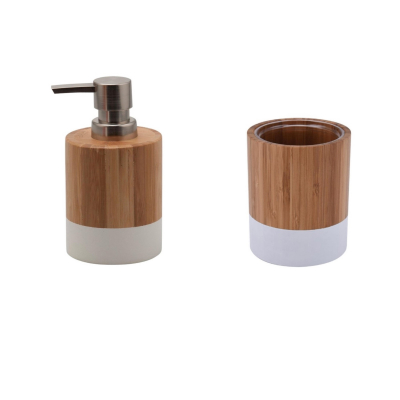 Articole Baie - Set accesorii din bambus pentru baie