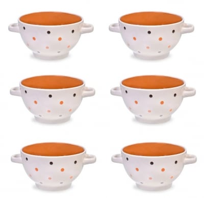 Articole Bucatarie - 6 boluri de servit din ceramica pentru supa