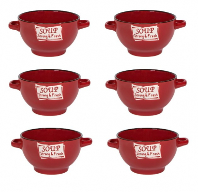 Boluri - 6 boluri de servit din ceramica pentru supa