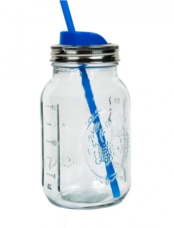 Set 6 recipiebnte tip Borcan cu capac si pai [2]