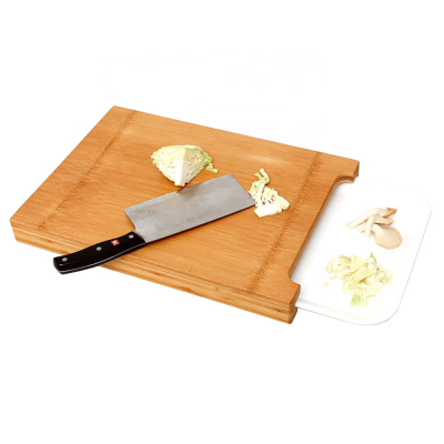 Tocator din bambus cu tava din portelan [1]