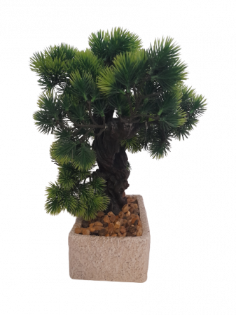 Bonsai pin decorativ artificial in ghiveci ceramica [1]