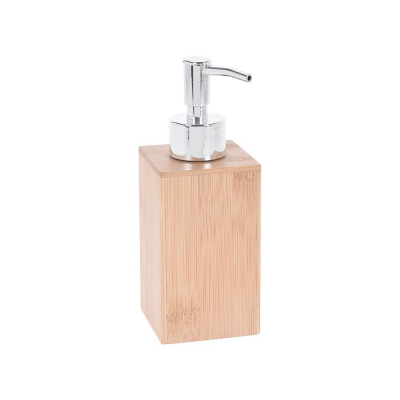 Set accesorii din bambus pentru baie format din dozator sapun lichid si pahar pentru periute de dinti [1]