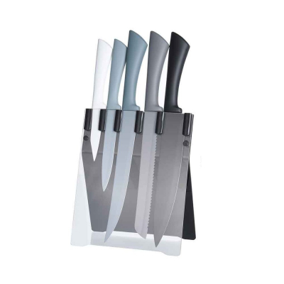 Set 5 Cuțite cu Suport Magnetic, Oțel Inoxidabil [1]