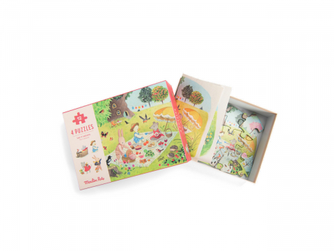4 puzzle-uri anotimpuri, Moulin Roty [2]