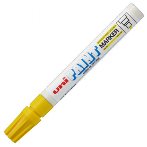 Produse art & craft-Lucru manual - Marker cu vopsea pe baza de ulei,varf rotund,2.2-2.8 mm-galben
