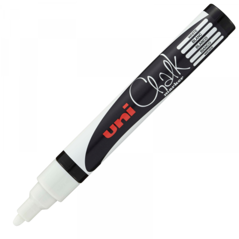 Marker creta lichida 1.8-2.5mm,varf rotund,alb [1]