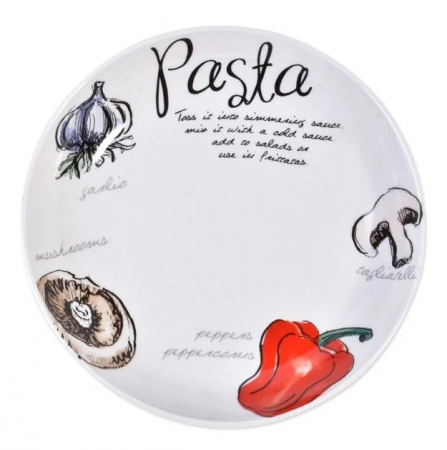 Set 6 farfurii din portelan pentru paste [1]