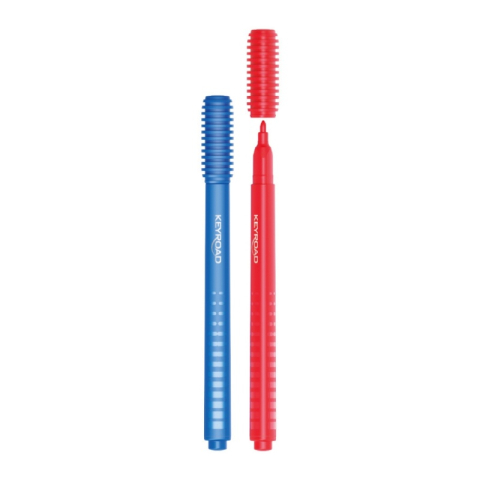 Carioci colorate triunghiulare Keyroad Capfix Connectible, 24 culori/set [2]