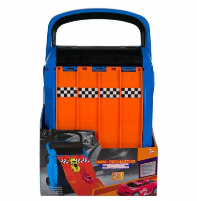 Garaj cu rampa pentru masinute care se inchide intr-o valiza pentru transport [5]