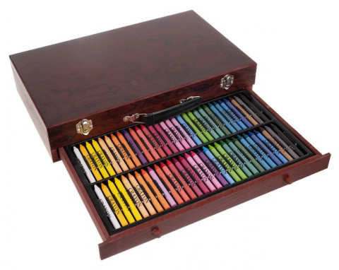 Set de desen si pictura pentru copii cu 143 piese in cutie de lemn tip servieta [3]