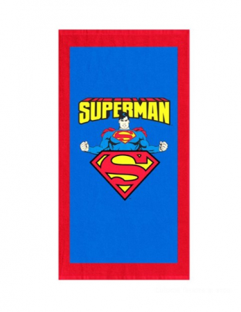 Plaja si inot - Prosop plaja pentru copii Super Man