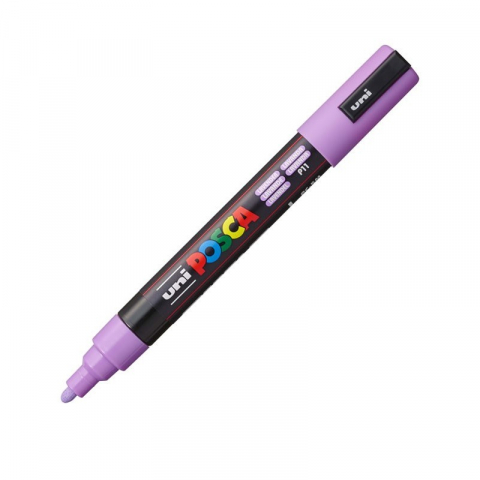 Produse art & craft-Lucru manual - Marker UNI PC-5M Posca, 1.8-2.5 mm,varf mediu,mov lavanda