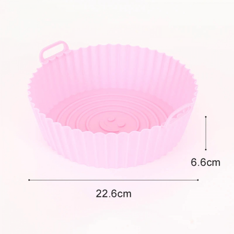 Forme Silicon pentru prăjituri,brioșe și jeleuri - Forma rotunda cu 2 manere din silicon pentru tort,diverse culori,22.5x6.5 cm