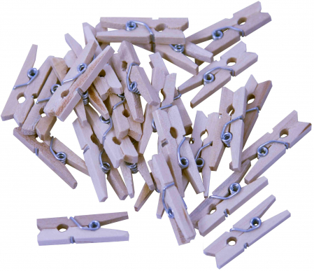 Produse art & craft-Lucru manual - Set 26 carlige din lemn pentru activitati crafts