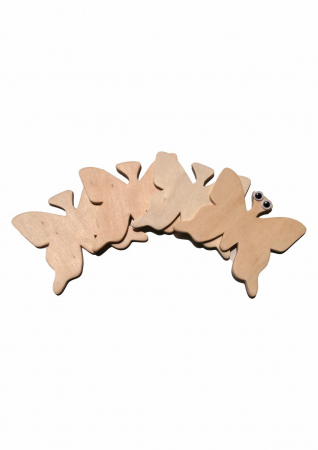 Accesorii art&craft lemn - Figurina fluture din lemn pentru activitati crafts