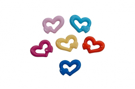 Produse art & craft-Lucru manual - Inimioare din plastic pentru activitati crafts