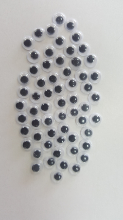 Produse art & craft-Lucru manual - Ochisori negri din plastic pentru activitati crafts