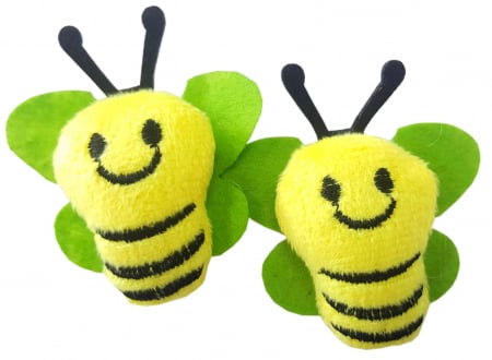 Produse art & craft-Lucru manual - Albinițe Plușate Senzoriale - Explorează și Creează cu Natura!