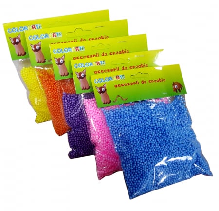 Produse art & craft-Lucru manual - Mini bile din polistiren pentru activitati crafts