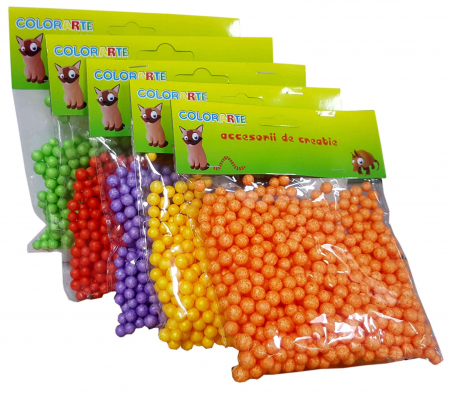 Produse art & craft-Lucru manual - Mini bile din polistiren pentru activitati crafts