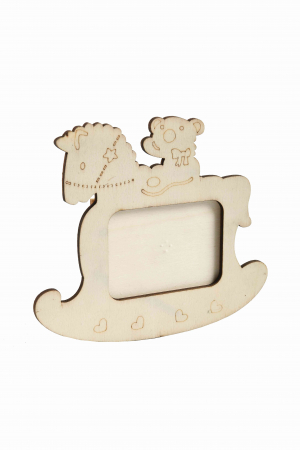 Produse art & craft-Lucru manual - Rama foto lemn calut pentru activitati crafts