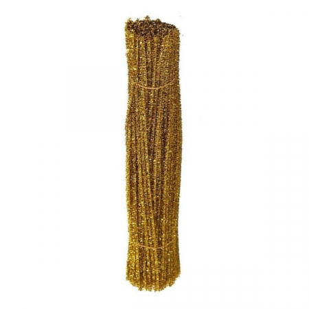 Produse art & craft-Lucru manual - Accesorii creatie sarma plusata cu sclipici aurie