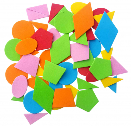 Produse art & craft-Lucru manual - Stickere forme geometrice pentru activitati crafts