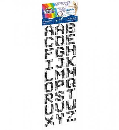 Abtibilduri,Autocolante si Stickere - Accesorii creatie 27 litere negre