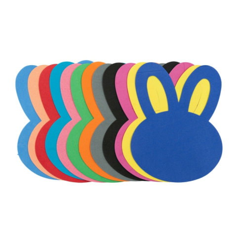 Produse art & craft-Lucru manual - Accesorii creatie hartie gumata,urechi iepuras,14x15,grosime 1mm,12 bucati/set