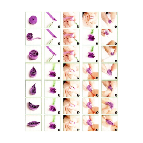 Accesorii creatie hartie Quilling,10x500mm+ac, diverse culori intense,250 coli [1]