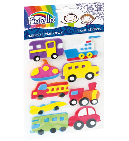 Abtibilduri,Autocolante si Stickere - Set stickere gumate-9 masini