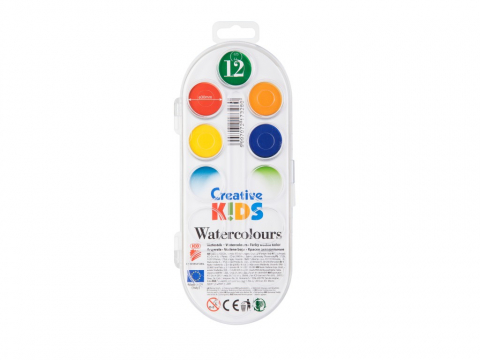Produse art & craft-Lucru manual - Acuarele Creative Kids, 12 culori